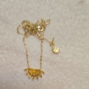 Kenddra Scott Gold Sunburst Pendant Necklace - Women Jewelry